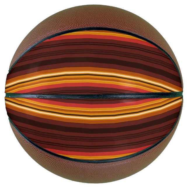 Cute vintage stripes basketball (Front)