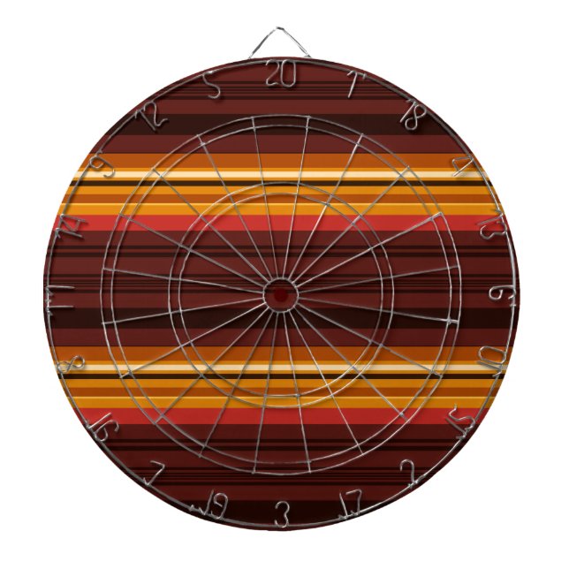 Cute vintage stripes dart board (Front)