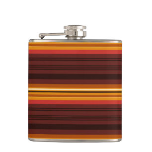 Cute vintage stripes flask