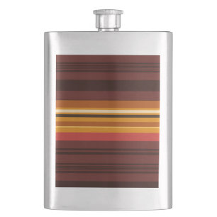 Cute vintage stripes flask
