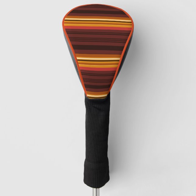 Cute vintage stripes golf head cover (Front)