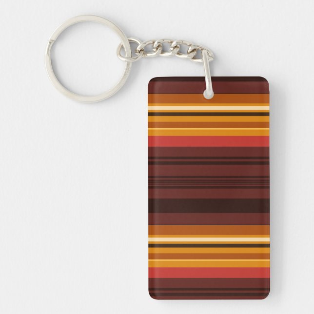 Cute vintage stripes keychain (Front)