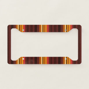 Cute vintage stripes license plate frame