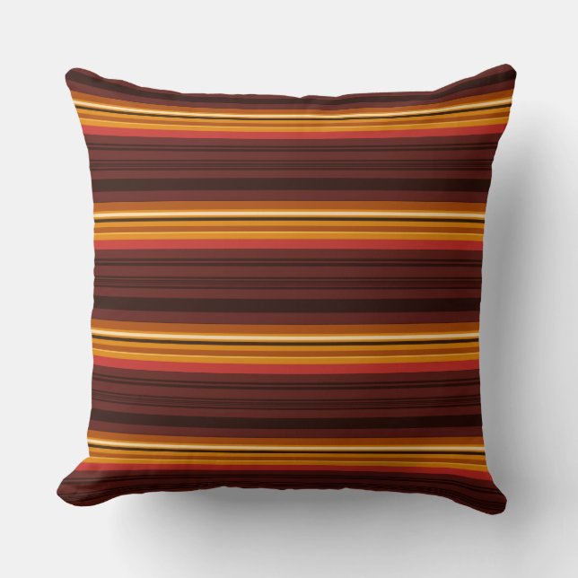 Cute vintage stripes throw pillow (Front)