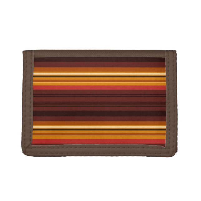 Cute vintage stripes trifold wallet (Front)