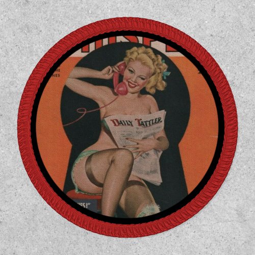 Cute  Vintage style Pin Up Girl   Patch