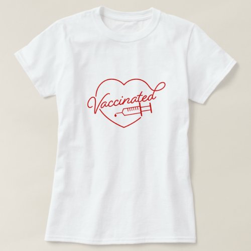 Cute Vintage Style Vaccinated T_Shirt