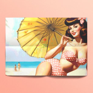 Cute Vintage Summer Pin Up Tissue Paper