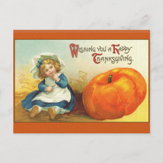 Cute Vintage Thanksgiving Art Greeting Cards