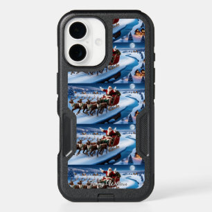 Cute Vintage Traditional Elegant Merry Christmas iPhone 16 Case
