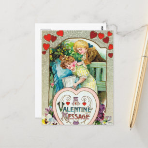 cute vintage Valentine Holiday Postcard