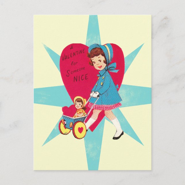 Cute Vintage Valentines Day card (Front)