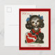 Cute Vintage Valentine's Day Dog Postcard | Zazzle