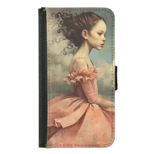 Cute Vintage Victorian Gothic Girl Samsung Galaxy S5 Wallet Case