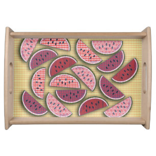 Cute Vintage Watermelons Serving Tray
