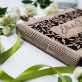 Cute Vintage Wedding Scrapbook Photo Album (Spine)