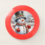 Cute, Vintage/Whimsical Christmas/winter snowman Wham-O Frisbee<br><div class="desc">.</div>