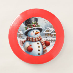 Cute, Vintage/Whimsical Christmas/winter snowman Wham-O Frisbee