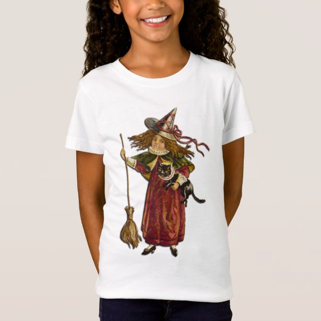 Cute Vintage Witch T-Shirt (Front)