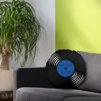 Cute Vinyl Record Welcome Pillow by Mousefx at Zazzle