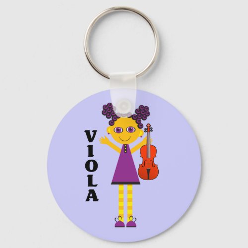 Cute Viola Girl Keychain