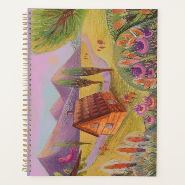 cute violet landscape Planner (Front)