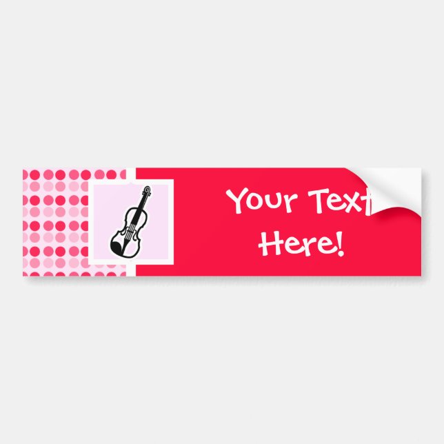 Cute Violin Bumper Sticker (Front)
