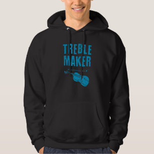 Cute Violinist For Men Women Violin  Music Viola P Hoodie