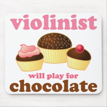 Cute Violinist Mousepad by madconductor at Zazzle