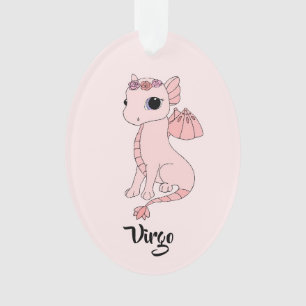 Cute Virgo Dragon design zodiac ornament