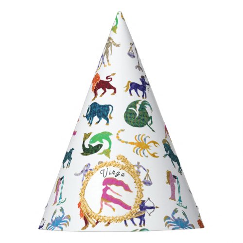 Cute Virgo Zodiac Birthday Party Hat
