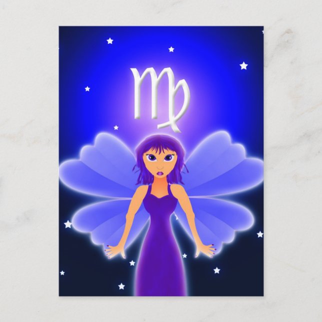 Cute Virgo Zodiac Postcard (Front)