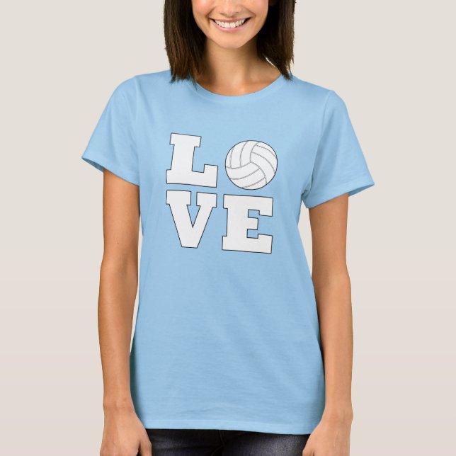 Cute Volleyball Love Women's T-Shirt (Front)
