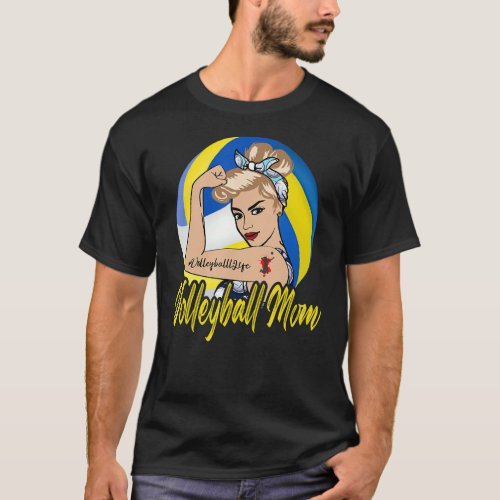 Cute Volleyball Mom For Woman T_Shirt