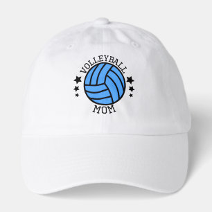 Cute Volleyball sports Mom word art Hat