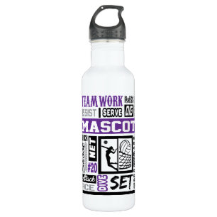 Cute Volleyball Stainless Steel Water Bottle