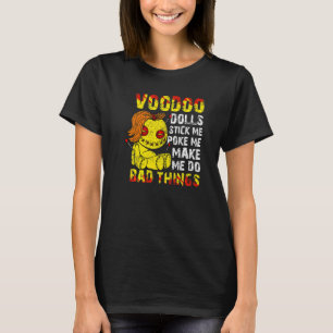 Cute Voodoo Teddy Bear Dolls Scary Acupuncture Cre T-Shirt