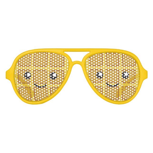 Cute Waffle Aviator Sunglasses (Front)