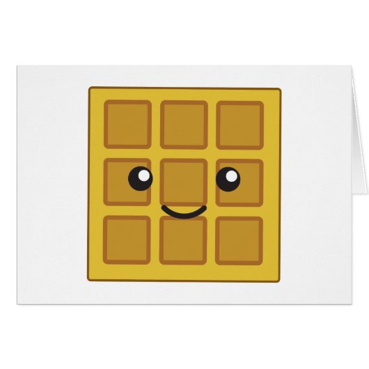 Cute Waffle Cards (Front Horizontal)