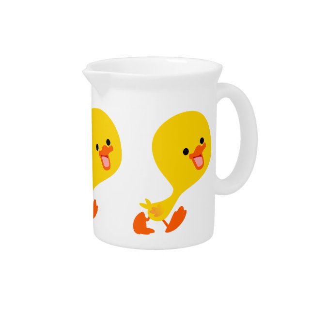 Cute Walking Cartoon Duckling Pitcher (Right)