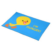 Cute Walking Cartoon Duckling Placemat (On Table)