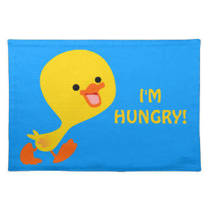 Cute Walking Cartoon Duckling Placemat