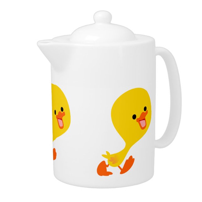 Cute Walking Cartoon Duckling Teapot (Right)