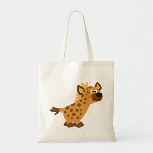 Cute Walking Cartoon Hyena Tote Bag