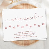 Cute Walking Paw Prints Rose Gold Paws Moving