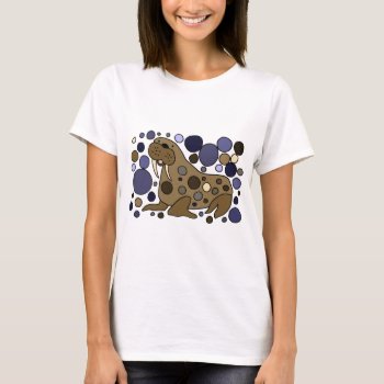 Cute Walrus Abstract Art Design T-shirt by inspirationrocks at Zazzle