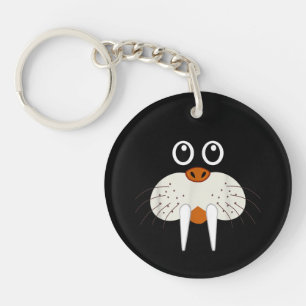 Cute Walrus Animal Costume Funny Halloween Keychain