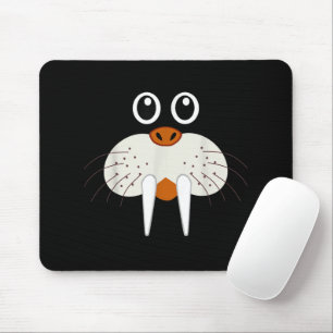 Cute Walrus Animal Costume Funny Halloween Mouse Pad