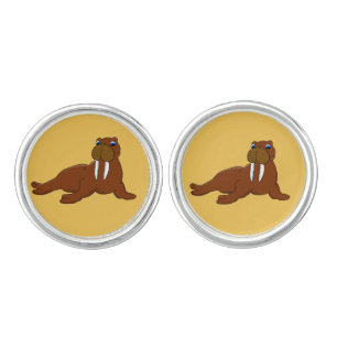 Cute walrus cufflinks