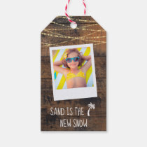 Cute Warm Wishes from Florida 2-Sided Photo Gift Tags
